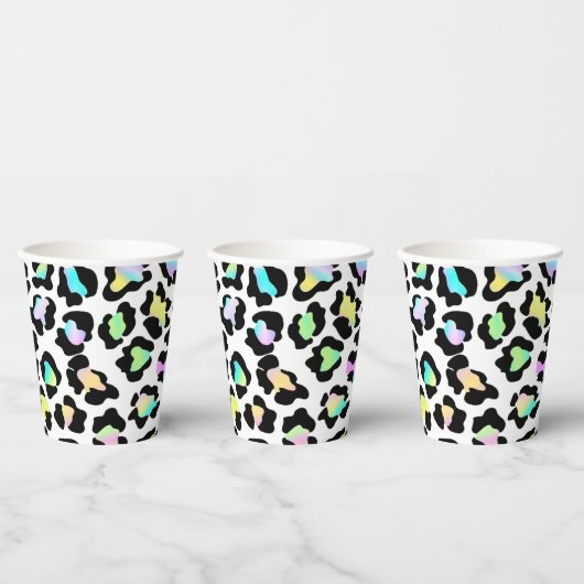 Leopard Wild Party Paper cup Papieren Bekers (Multi)