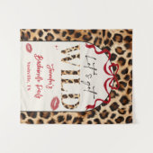 Leopard Wildly in Love Bachelorette Weekend Wandkleed (Voorkant (horizontaal))
