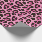 Leopard Wrapping Paper Roze Cadeaupapier (Hoek)