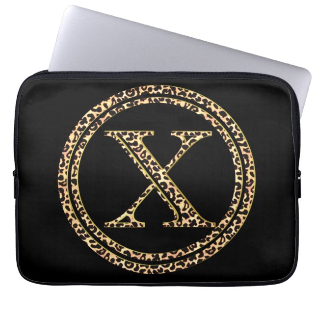 Leopard X Laptop Sleeve (Voorkant)