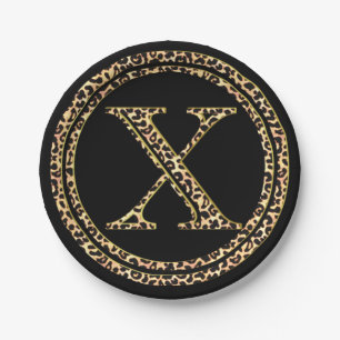 Leopard X Papieren Bordje