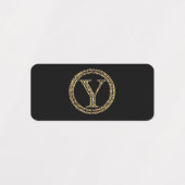 Leopard Y Labels (Design 1)
