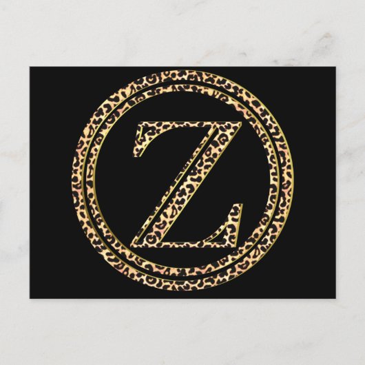 Leopard Z Briefkaart (Voorkant)