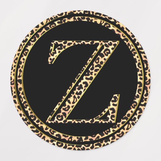 Leopard Z Labels (Design 3)