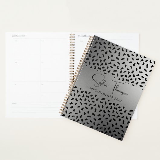 Leopard zilver nieuwjaar planner (Display)
