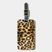 Leopardafdruk Bagagelabel (Voorkant verticaal)