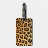 Leopardafdruk Bagagelabel (Achterkant verticaal)