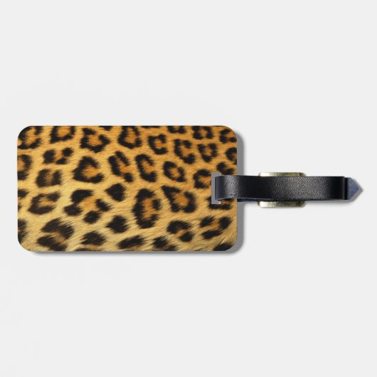 Leopardafdruk Bagagelabel (Achterkant horizontaal)