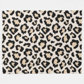 Leopardafdruk Fleece Deken (Voorkant (Horizontaal))