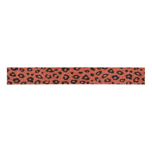 Leopardafdruk Grosgrain Lint (Voorkant)