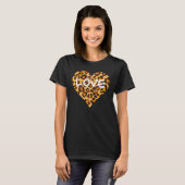 Leopardafdruk | hartontwerp | Liefde T-shirt (Voorkant volledig)