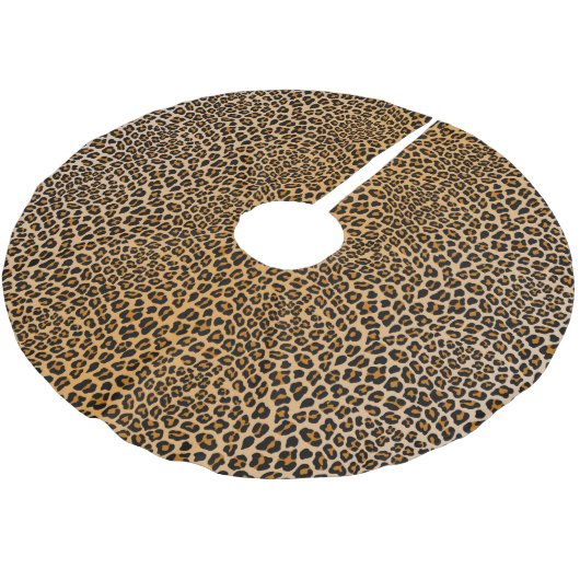 Leopardafdruk Kerstboom Rok (Gekanteld)