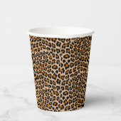 Leopardafdruk Papieren Bekers (Rechts)