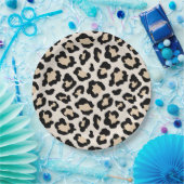 Leopardafdruk Papieren Bordje (Feest)