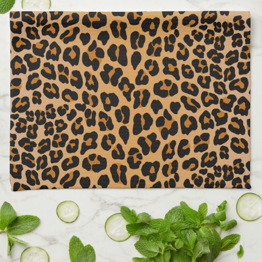 Leopardafdruk Theedoek (Gevouwen)