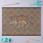 leopardafdruklep lederen lederen slang loskoppele tissuepapier (Craft)