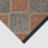 leopardafdruklep lederen lederen slang loskoppele tissuepapier (Detail)