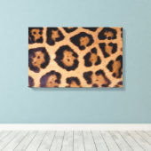 Leopardhuid Canvas Afdruk (Insitu (Houten vloer))