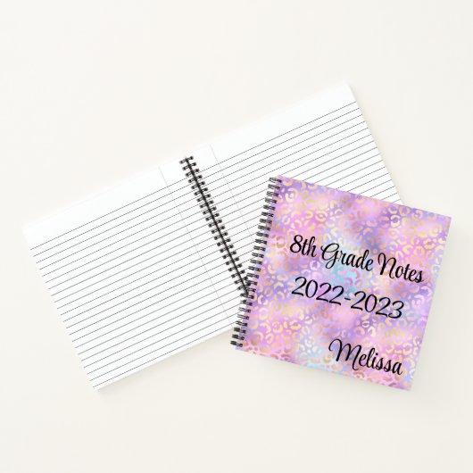 Leopardprint Monogram Notitieboek (Binnen)