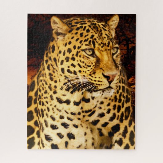 Leopards Big Cats. Legpuzzel (Verticaal)