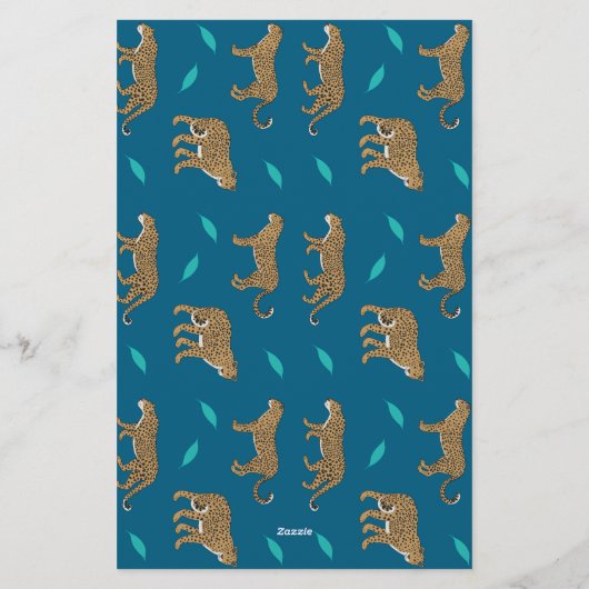 Leopards Briefpapier (Achterkant)