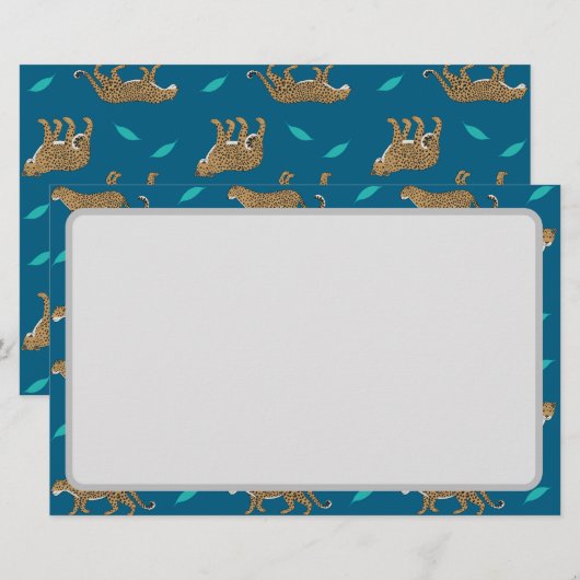 Leopards Briefpapier (Voorkant / Achterkant)