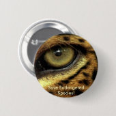 Leopard's Eye Endangered Species Button (Voorkant /achterkant)