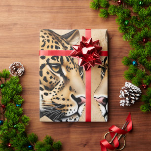 Leopard's Gaze: een portret van wilde genade Cadeaupapier