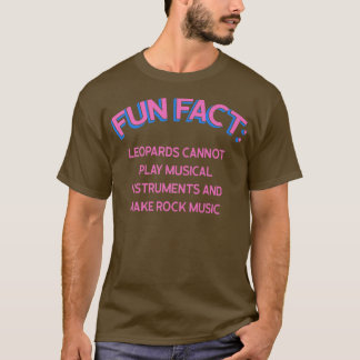 Leopards kunnen Rock Music Funny Animal Pun Hu nie T-shirt