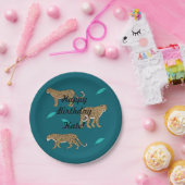 Leopards Papieren Bordje (Feest)
