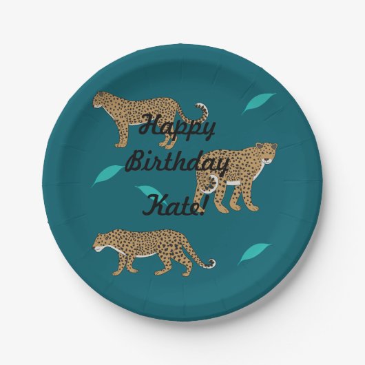 Leopards Papieren Bordje (Voorkant)