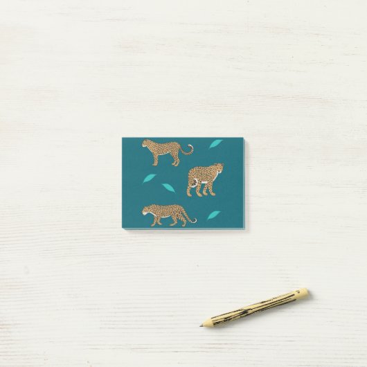 Leopards Post-it® Notes (Op bureau)