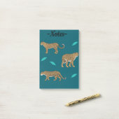 Leopards Post-it® Notes (Op bureau)