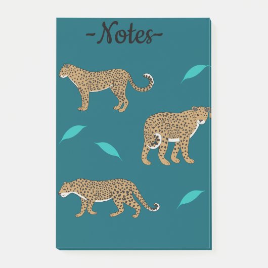 Leopards Post-it® Notes (Voorkant)