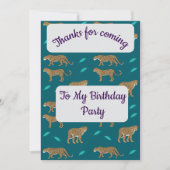 Leopards Thank you Card Kaart (Voorkant)