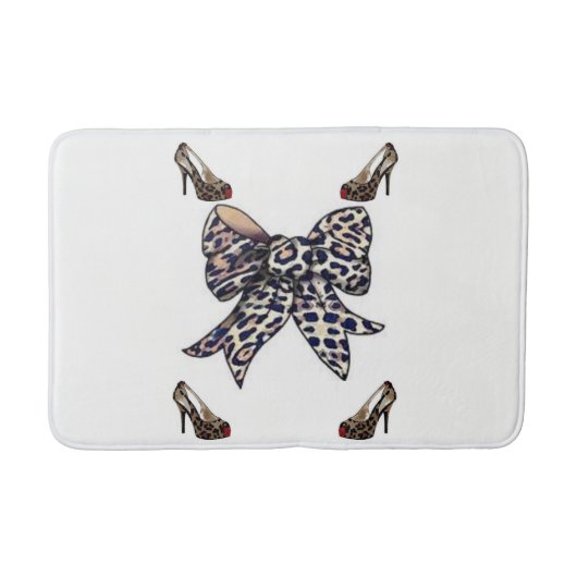leopardschoen badmat (Voorkant)