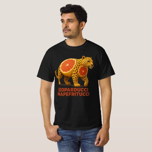 Leoparducci Grapefruitucci – Citrus Oerwoud Italia T-shirt (Voorkant volledig)