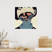 L'Épanouissement du Silence - Affiche d'Art Graphi (Cuisine)