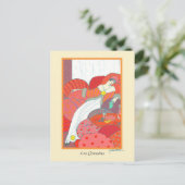 Lepape Fine Art Deco Mode Les Coussins Briefkaart (Staand voorkant)