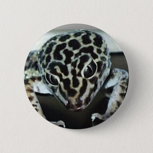 Lepard Gecko Ronde Button 5,7 Cm (Voorkant)