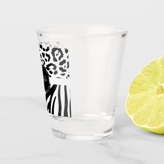 Lepard Print / Zebra Print Shot Glas (Rechts)