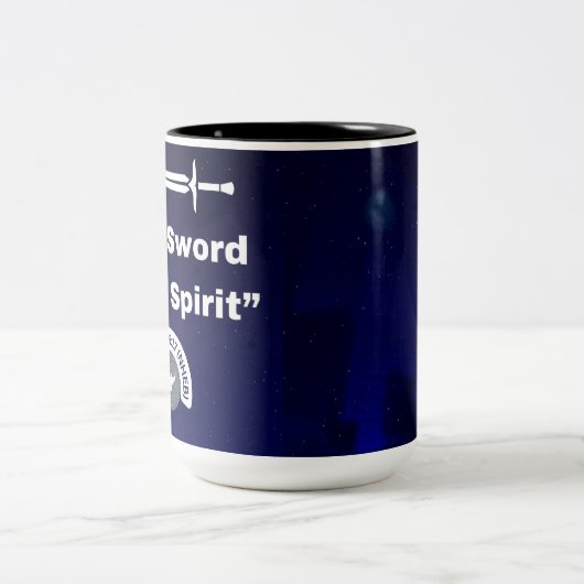 L'épée de l'Esprit - Mug à deux tons (Centre)