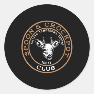 Lepel en Crock Poing De Trofee van morgen Ronde Sticker