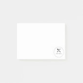 Lepel en vork silhouet business logo post-it® notes (Voorkant)