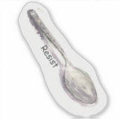 Lepel - Waterverf Sticker (Voorkant)