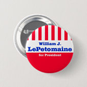 LePetomaine voor President Ronde Button 5,7 Cm (Voorkant /achterkant)