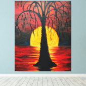 Lepidodendron poster canvas afdruk (Insitu (Houten vloer))