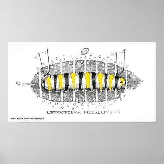 Lepidoptera Pittsburghia-Zazzle, www.zazzle.com... Poster (Voorkant)