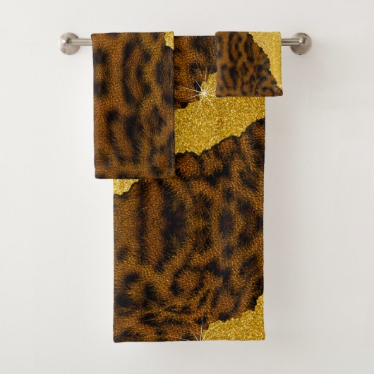 lepoardbedekking met strooisel bad handdoek (Insitu)