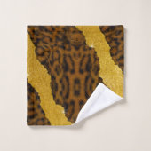 lepoardbedekking met strooisel bad handdoek (Wasdoekje)